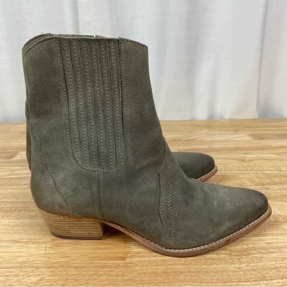 Free People Beige Gray New Frontier Chelsea Western Cowboy Boots Sz.39(US 8.5) - Picture 8 of 14